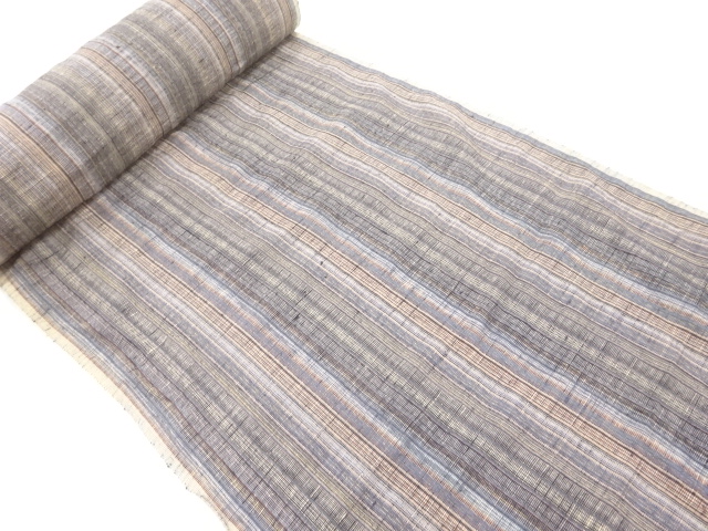 JAPANESE KIMONO / ANTIQUE BOLT FOR KIMONO / SILK / TSUMUGI